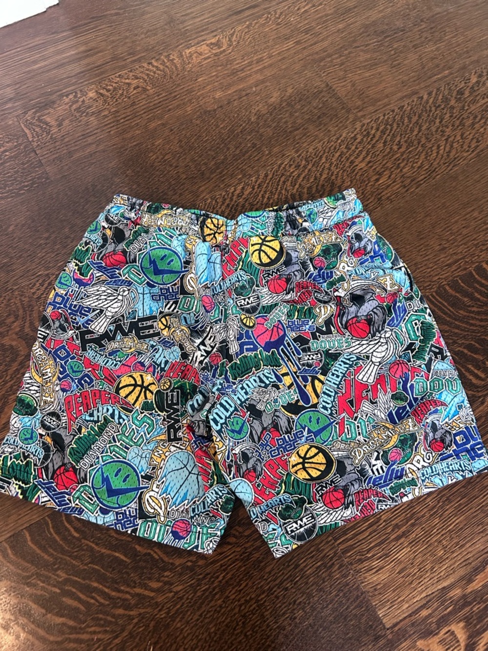 Kids Multicolor Graphic Sports Shorts